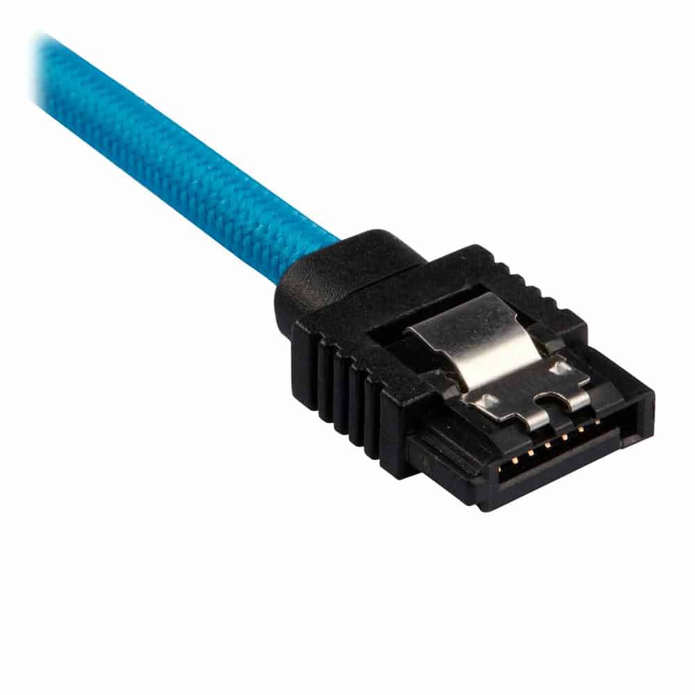 (image for) Corsair 60cm Blue Premium Braided Sleeved SATA Data Cable